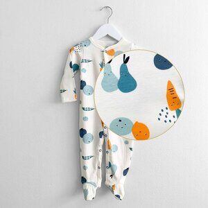 NWT Cute Veggie Sleep N' Play Pajamas Romper Footed Sleeper One-Piece 6M-9M